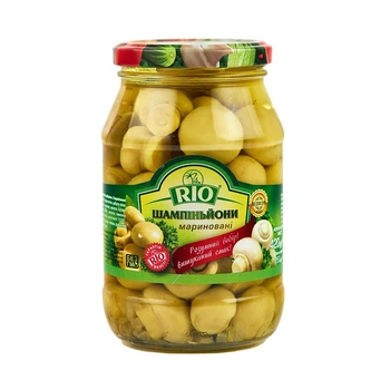 Печериці RIO мариновані цілі 420г