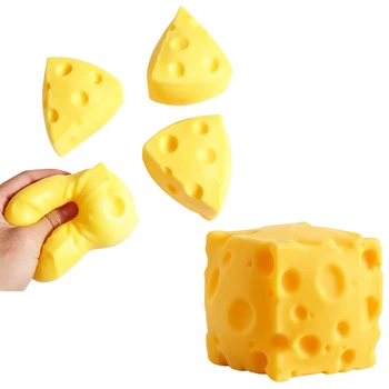 Сквиш антистресс Сыр резиновый Cheese 7 см 14072-2