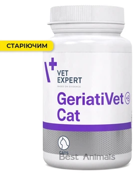 Харчова добавка VetExpert GeriatiVet Cat для котів зрілого віку, 60 капсул (5902414201637)