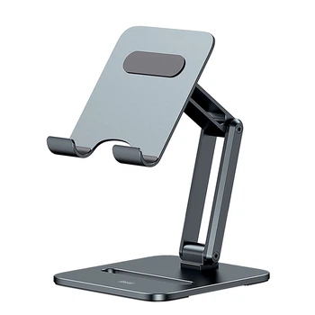 Держатель для планшета Baseus Desktop Biaxial металлический складной 13" серый (LUSZ000113)