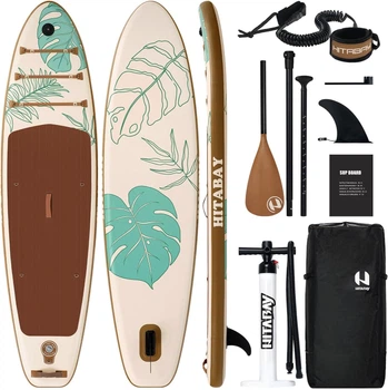 Надувна SUP дошка для плавання 320 см HITABAY LEAF WOOD