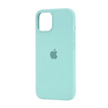 Чехол для iPhone 14 силиконовый Soft-touch Silicone Case Full Size (AA) Sea Blue