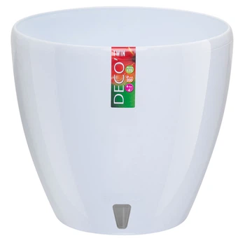 Горшок с автополивом Santino DECO-TWIN 12 л білий (DTW120ANT)