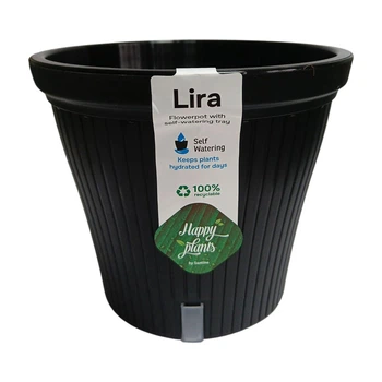 Горшок для цветов Santino Lira 1,7 л черный (LIR17BL)