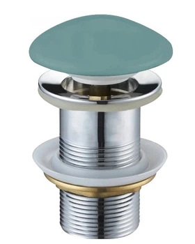 Донный клапан для раковины MEXEN CLICK-CLACK LIGHT GREEN MATT без перелива *