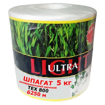 Шпагат полипропиленовый Ultra Light белый ЗРостай, 6250 м, 5 кг (800 tex) (3874-06)