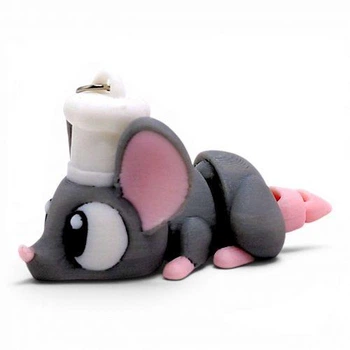 3D Брелоки "CUTE CHEF MOUSE Ratatouille / Мышка РАТАТУЙ", Keychain, 3D печать 5244789