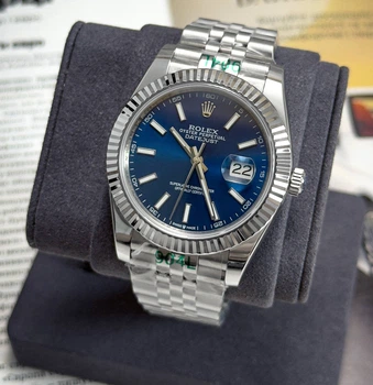 Наручные часы в стиле Ролекс Rolex Datejust 41 mm Blue Dial