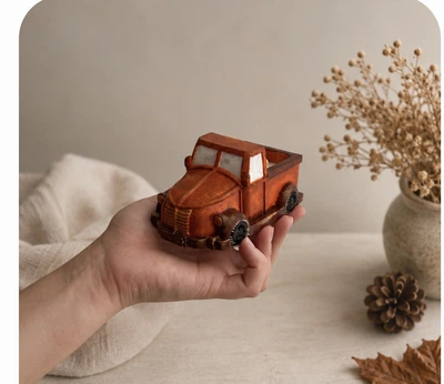 Декоративна ароматична свічка Pumpkin Truck «Гарбузові хмаринки», 45 мл, осінній декор