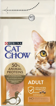 Сухий корм для дорослих котів Purina Cat Chow Adult з качкою 1.5 кг
