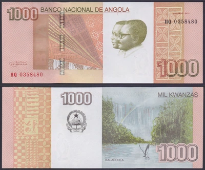 Банкнота Ангола 1000 кванза 2012г. UNC