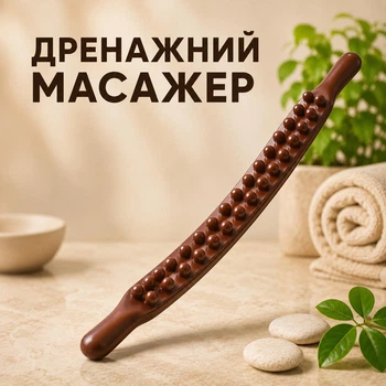 Дренажный массажер для массажа живота шеи спины талии рук и ног пластиковый