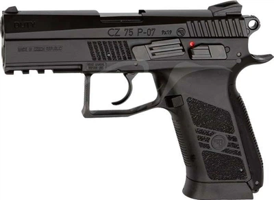 Пистолет пневматический ASG CZ 75 P-07 Duty Blowback. Корпус - металл, 4,5 мм, 99-110 м/с.