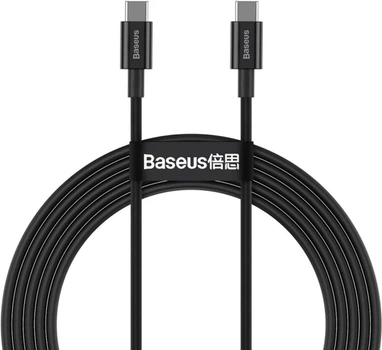 Кабель Baseus Superior Series Fast Charging Data Cable Type-C to Type-C 100W 2m Black (CATYS-C01)