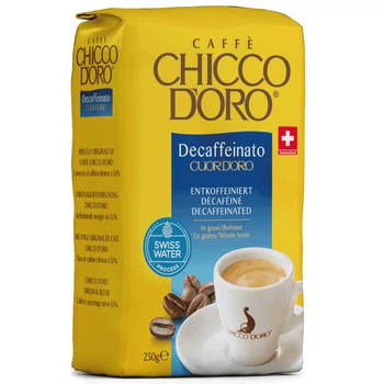 Кофе в Зернах без Кофеина Chicco D'oro Decaffeinato Cuor D`oro 250 г