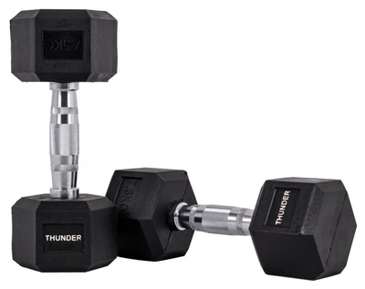 Гантель шестигранна THUNDER 7,5 кг (ISL_HEXAGONAL-DUMBBELLS-7,5KG)