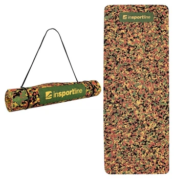 Гімнастичний коврик inSPORTline Camu 173x61x0,4 cm - коричневий камуфляж (ISL_17993-1)