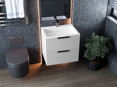 Тумба подвесная Status Aqua 50, с умывальником Aria Low 50