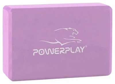 Блок для йоги PowerPlay 4006 Yoga Brick Фіолетовий (PP_PP_4006_Violet_Yoga_Brick)