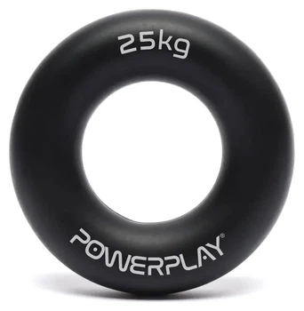 Еспандер кистьовий силіконовий PowerPlay PP-4324 Hand Grip Ring Hard 25 кг. Чорний (PP_PP_4324_25kg)