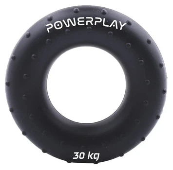 Еспандер кистьовий силіконовий PowerPlay PP-4338 Hand Grip Hard 30 кг. Чорний (PP_PP_4338_Black_30kg)