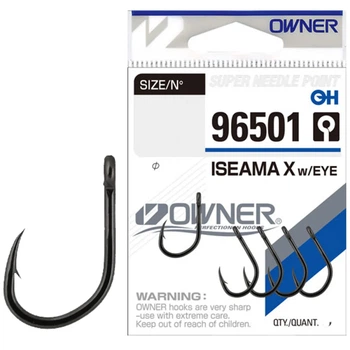 Крючок Owner Iseama X w/Eye 56501 #3 (5 шт/уп)