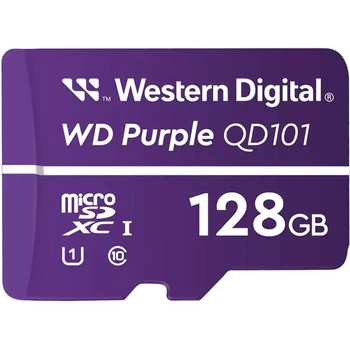 Карта памяти WD QD101 microSDXC 128GB Class 10 UHS-I U1 V10 (R-100 MB/s) Purple (WDD128G1P0C) [174227]