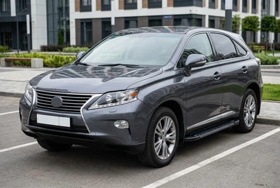 Бокові пороги RedLine Black (2 шт, алюміній) для Lexus RX 2009-2015 рр