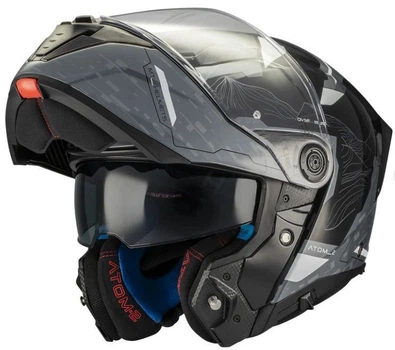 Шолом MT Atom 2 SV Highlands, M, Чорний матовиий/Сірий (3080332)