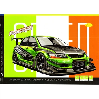 Альбом для рисования "Racing speed" Fashion АП-0304-12, 30 листов Апельсин АП-0304-12