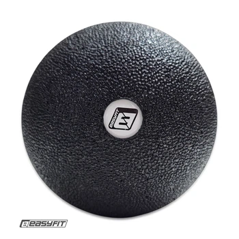 Массажный мячик EasyFit EPP 12 см черный (ЕПП-мяч для МФР и йоги, мячик-массажер для спины, ног, рук, шеи) WLSM120Bk