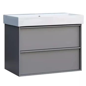 Тумба з раковиною та сифоном Devit Quadra 85см (083085G)