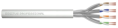 Kabel typu linka Digitus Cat 6A U/FTP AWG 27/7 LSOH w kartonie 100 m Szary (DK-1623-A-P-1)