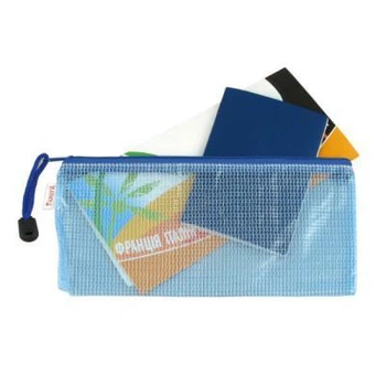 Папка на молнии Axent transparent, assorted colors