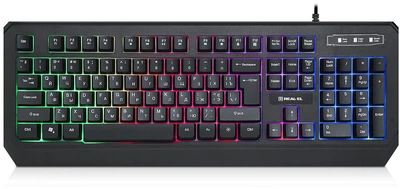 Клавиатура проводная REAL-EL Comfort 7001 USB Black (EL123100035)