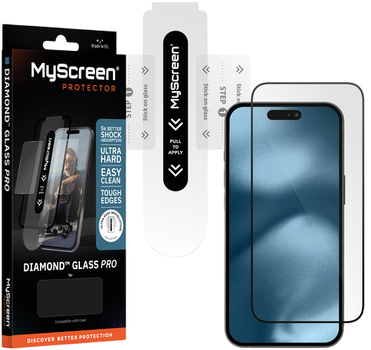 Szkło hartowane MyScreen Diamond Glass Pro do Apple iPhone 17e Black (5904433279383)