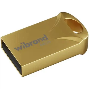 USB флеш накопичувач Wibrand 64GB Hawk Gold USB 2.0