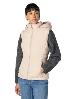 Женская жилетка Calvin Klein с отстегивающимся капюшоном 1160883465 (Бежевый XL)
