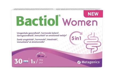 Пробиотик для женщин Metagenics Bactiol Women 5 в 1 (30 капсул) — для урогенитального здоровья, микрофлоры и гормонального баланса