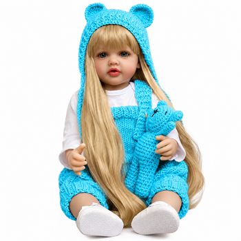 Реалістична Кукла Реборн 55 см повністю вінілова Doll Reborn Baby Born К0100323