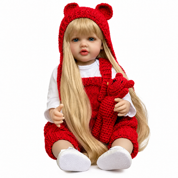 Реалистичная кукла Реборн 55 см полностью виниловая Doll Reborn Baby К0100325
