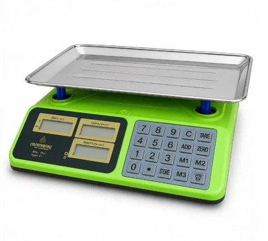 Весы торговые с металлическими кнопками Crownberg CB-5010 электронные весы настольные 50 кг