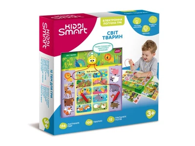 Электронная логическая игра Викторина Мир животных, Kiddi Smart, 157-A-0011-UA