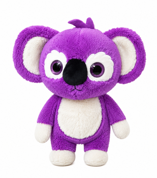 Мягкая игрушка Коала 37 см. фиолетовая