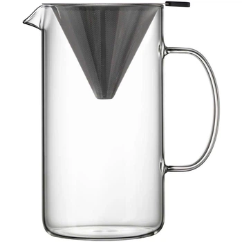 Кавник з фільтром Luigi bormioli Thermic Glass прозорий 1800 мл із термостійкого скла (33-135-A13391G0402AA01)