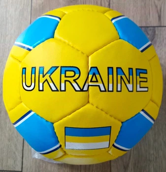 М'яч футбольний BALLONSTAR-20 UKRAINE, жовто-блакитний