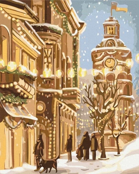 Картина за номерами Зимова Вінниця © Olena Lazarenko 40x50 BS53415