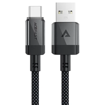 Дата кабель Acefast C12-04 USB to Type-C 3A (1.2m) (Black) (259844)