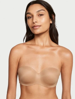 Бюстгальтер с косточками бесшовный Victoria's Secret 389174641 36DD Бежевый (1161460657)