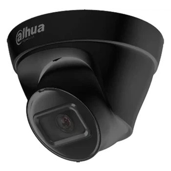 IP камера Dahua DH-IPC-HDW1431T1-BE (2.8мм), Black, 4 Мп, 1/2.9' CMOS, 2560x1440, f=2.8 мм, ІЧ підсвічування до 30 м, LAN с PoE, IP67, H.264H, H.264B, MJPEG, Smart H.265 + / Smart H.264 +, -40°C ~ +60°C